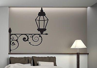 Wall Vinyl Sticker Abstract Beautiful Street Lamp Built Carved Lattice Unique Gift (n119)