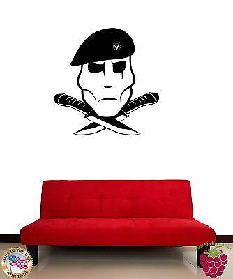 Wall Stickers Vinyl Decal Military War Special Forces Dagger Unique Gift z1182