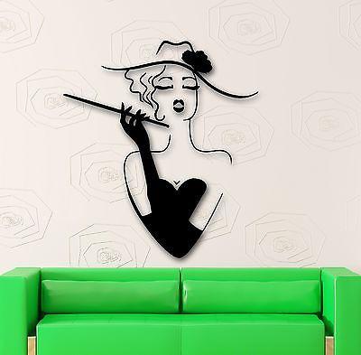 Wall Stickers Vinyl Decal Hot Sexy Woman Fashion Style Dress Hat Unique Gift (ig545)