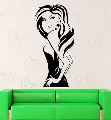 Wall Stickers Vinyl Decal Hot Sexy Girl Fashion Dress Shopping Unique Gift (ig1883)