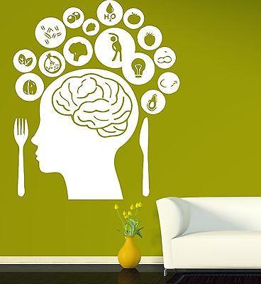 Wall Vinyl Sticker Decal Human Brain Many Thoughts Dreams Desires Ideas Unique Gift (n226)