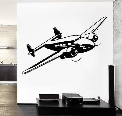 Wall Vinyl Retro Airplane Aircraft Guaranteed Quality Decal Unique Gift (z3479)