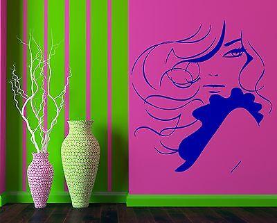 Wall Sticker Vinyl Decal Hot Sexy Girl Beauty Salon Spa Fashion Hair Unique Gift (ig1115)
