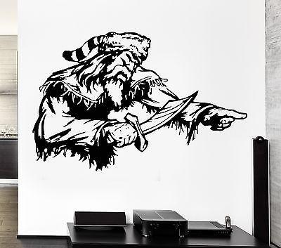 Wall Decal Pirate Captain Sailor Sea Rogue Corsair Ocean Vinyl Decal Unique Gift (ed308)