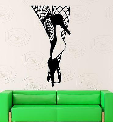 Wall Sticker Vinyl Decal Hot Sexy Girl Woman Fencenet Hosiery Cool Room Unique Gift (ig1987)