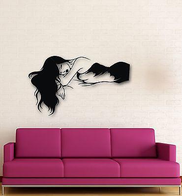 Wall Stickers Vinyl Decal Lying Sexy Girl in Dress Cool Decor Unique Gift (ig719)