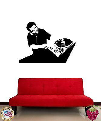 Vinyl Decal Wall Stickers DJ Deejay Music Rock Pop Jazz Unique Gift (z1628)