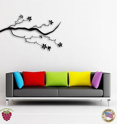 Wall Stickers Vinyl Decal Tree Flower Branch Coolest Floral Decor   z1576