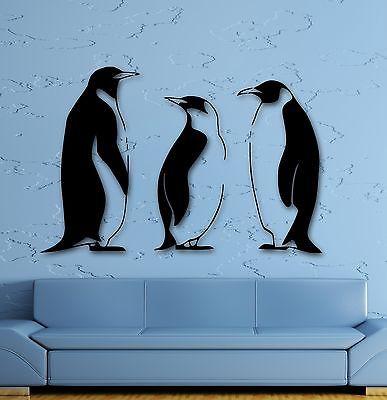 Wall Sticker Vinyl Decal Funny Animal Birds Penguins Arctic Bathroom Decor Unique Gift ig872