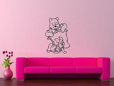Wall Stickers Vinyl Decal Kid Cartoon Winnie the Pooh Decor Positive Unique Gift (ig1039)