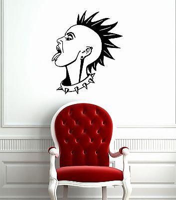 Wall Stickers Vinyl Decal Girl Punk Rock Music Subculture Unique Gift ...