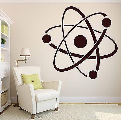 Wall Stickers Vinyl Decal Atom Molecule Chemistry Symbol Structure Core Unique Gift (n131)