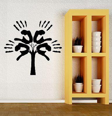 Wall Vinyl Sticker Hands Tree Children's Room Positive Decor Unique Gift (ig2047)