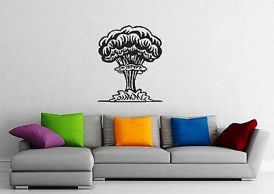 Wall Stickers Vinyl Decal Explosion Atomic Bomb Disaster Unique Gift ig1342