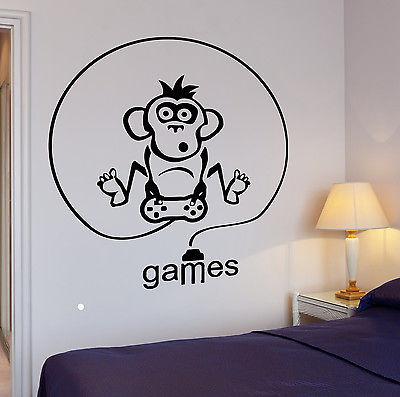 Wall Decal Gamer Video Game Room Cool Decor For Living Room Unique Gift (z2763)