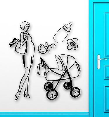 Wall Stickers Vinyl Decal Mom Family Stroller Baby Birth Maternity Unique Gift (ig1765)