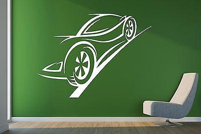 Wall Sticker Vinyl Decal Contour Ghost Racing Car Brakes Trail Unique Gift (n221)