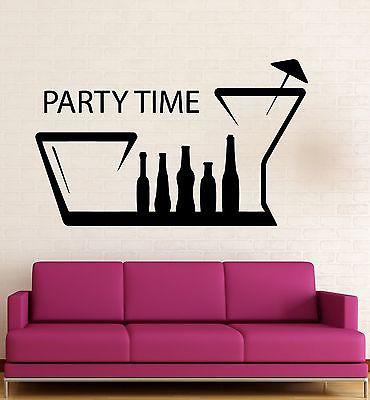 Wall Sticker Vinyl Decal Party Time Fun Nightclub Hangout Positive Unique Gift (ig2090)