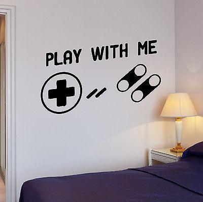 Wall Stickers Joystick Xbox Video Games Play Game Kids Room Vinyl Decal (ig1695)
