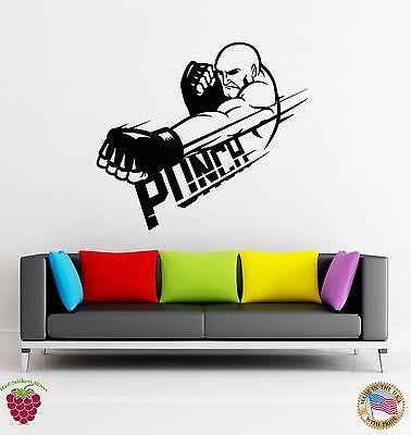 Wall Stickers Vinyl Decal Punch MMA Boxing Martial Arts Fighter Unique Gift (z1776)