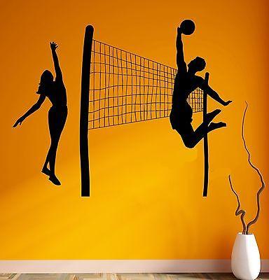 Wall Sticker Vinyl Decal Beach Volleyball Sports Leisure Relax Unique Gift (ig1865)