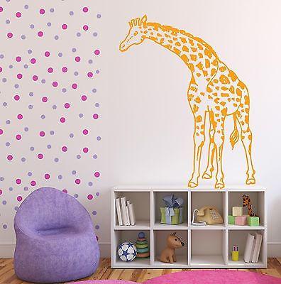 Wall Sticker Vinyl Decal Animal Africa Giraffe High for Room Decor Unique Gift (n254)