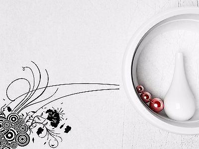 Vinyl Decal Abstract Circles & Flowers Modern Decoration Art Wall Sticker Unique Gift (m011)