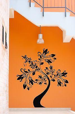 Wall Stickers Tree Nature Flower Cool Decor for Living Room Unique Gift z1306