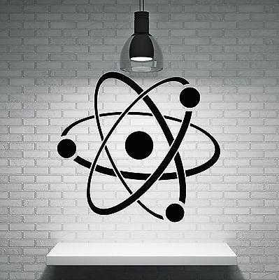 Wall Stickers Vinyl Decal Atom Molecule Chemistry Symbol Structure Core Unique Gift (n131)