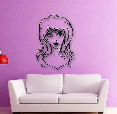 Wall Stickers Vinyl Decal Beautiful Woman Hairdresser Hair Salon Spa Unique Gift (ig747)