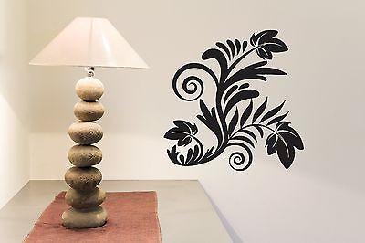 Wall Vinyl Sticker Decal Beautiful Floral Decoration Living Room Bathroom Unique Gift (n207)