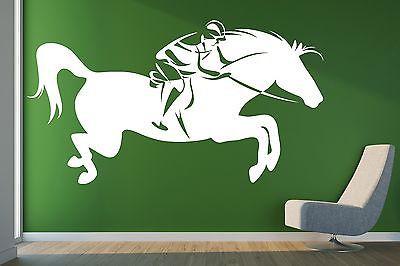 Wall Stickers Vinyl Decal Horse Race Fastest Horse Jockey Unique Gift (n183)