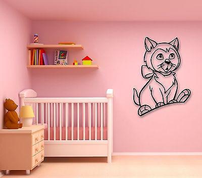 Wall Stickers Vinyl Decal Funny Cat Animal Cartoon for Kids Room Unique Gift (ig834)