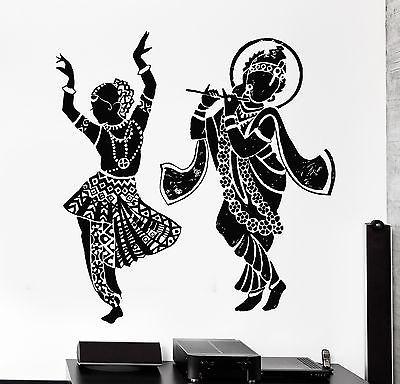 Indian Wall Decal Buddha Dance Dancing Indian Hinduism Gods Vinyl Sticker Unique Gift (z2879)