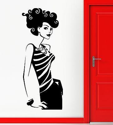 Wall Stickers Vinyl Decal Hot Sexy Girl Fashion Shopping Beauty Unique Gift (ig2304)
