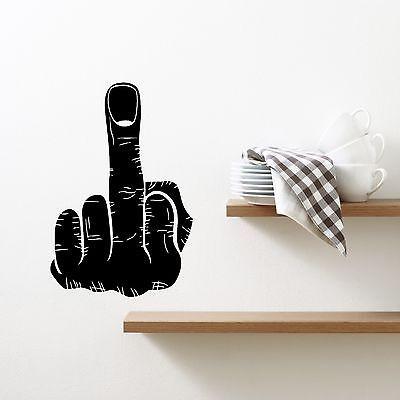 Wall Vinyl Sticker Decal Fuck-Off Rude Offensive Joking Fun College Decor Unique Gift (m522)