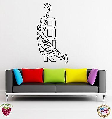 Vinyl Decal Wall Stickers Basketball Duck Word Sport USA Decor For Living Room Unique Gift (z1673)