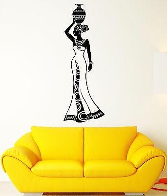 Wall Decal Girl India Africa Woman Tradition History Vinyl Stickers Unique Gift (ed126)