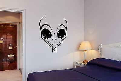 Wall Decal Extraterrestrial Alien Humanoid Newcomer Space Vinyl Stickers Unique Gift (ed055)