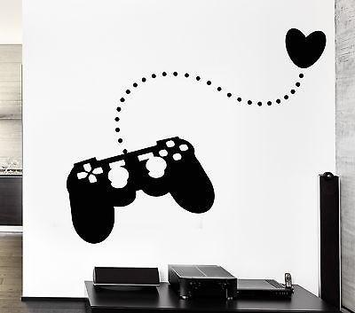Wall Stickers Joystick Gamer Play Room Video Games Teen Vinyl Decal Unique Gift (ig2481)