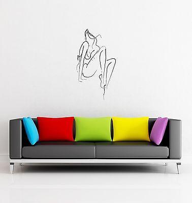 Wall Stickers Woman Female Girl Abstract Decor for Living Room z1305