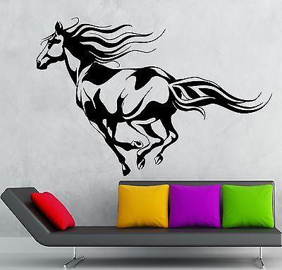 Wall Sticker Vinyl Decal Beautiful Horse Animal Rides Great Room Decor Unique Gift (ig2182)