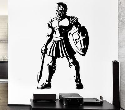 Wall Decal Warrior Ancient Rome Weapons Sword Gladiator Vinyl Stickers Unique Gift (ed179)