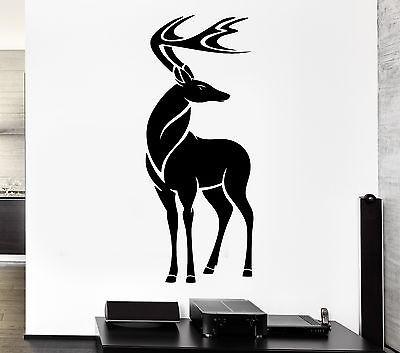 Wall Decal Elk Deer Horns Beautiful Animal Artiodactyl Vinyl Stickers Unique Gift (ed235)