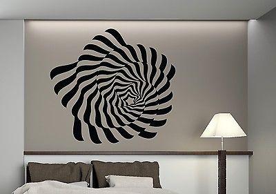 Vinyl Wall Stickers Optical Illusion Pattern Visual Effect Elegant Von ...