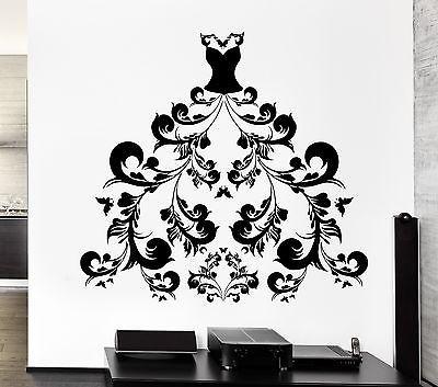 Wall Decal Women's Dress Girl Fashion Style Shopping Stickers Art Unique Gift (ig2517)