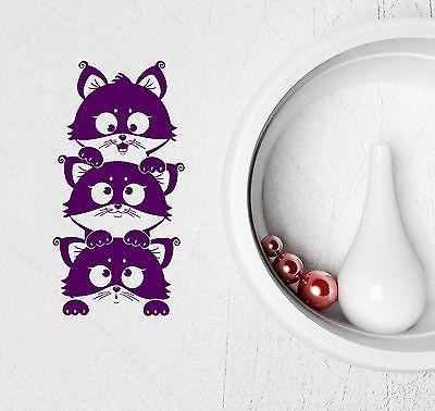 Wall Stickers Vinyl Decal Lovely Cat Kitten Pet Animal for Kids Nursery Unique Gift (ig2051)