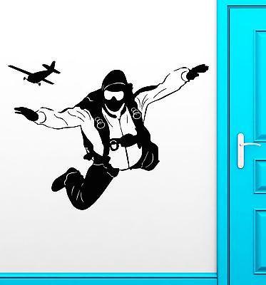 Wall Stickers Vinyl Decal Skydiving Extreme Sports Parachute Air Unique Gift (ig1757)