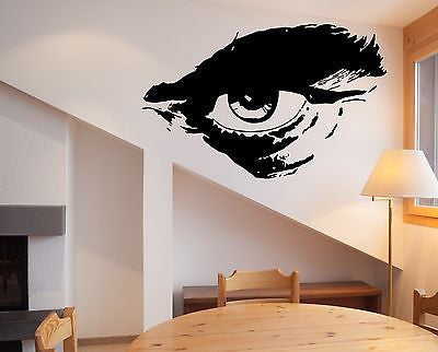 Wall Sticker Vinyl Decal Man's Eye with Eyebrow Barbershop Hair Cuttery Unique Gift (m521)