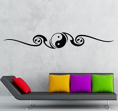 Wall Sticker Vinyl Decal Yin Yang Symbol Chinese Philosophy Mascot (ig1199)